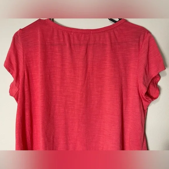 Rewind Coral Short Sleeve Women's Blouse - Picture 5 of 7